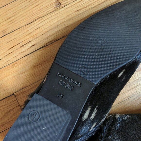 Home Work Atelier Handmade Ankle Boots Leather Pony Calf Hair Booties Western 5 - Picture 12 of 12